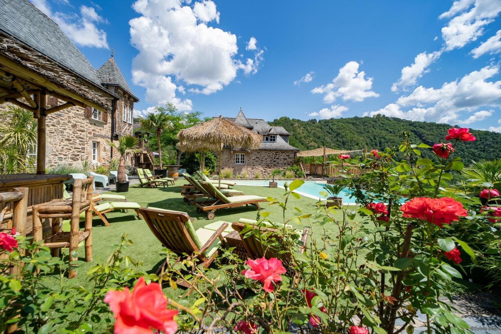 Chateau De Longcol Hotell La Fouillade Exteriör bild